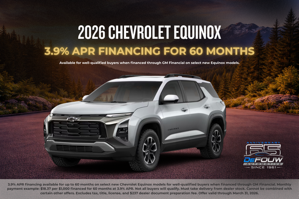 Equinox APR financing