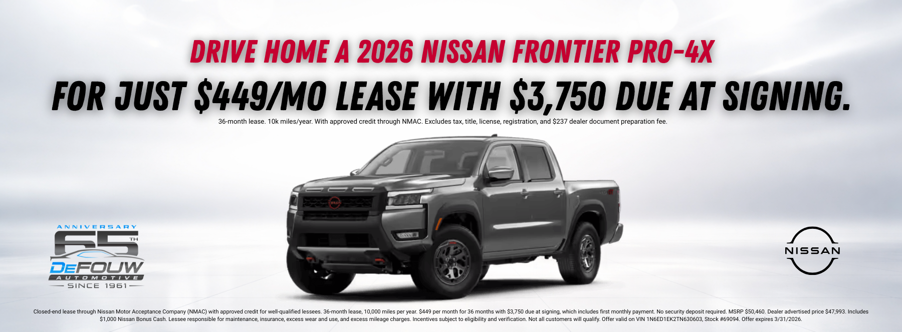 Frontier PRO-4X lease